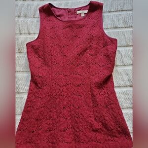 Banana Republic Burgandy Lace Blouse